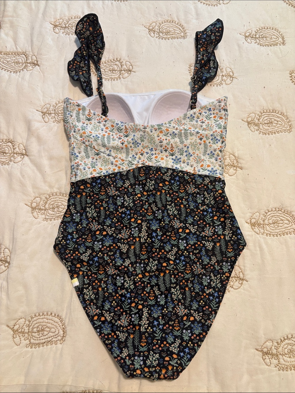 Rifle Paper Co. x summersalt Ruffle Oasis one piece swimsuit - Picture 2 of 6